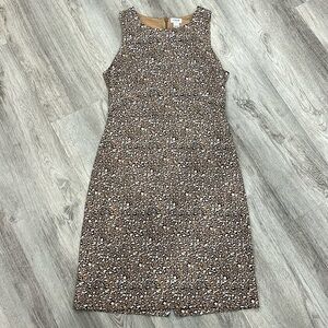 Like-New J. Crew classy cotton animal print dress woman’s 4